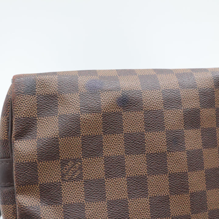 Louis Vuitton Damier Ebene Brown Speedy Bandouliere 25 Handbag