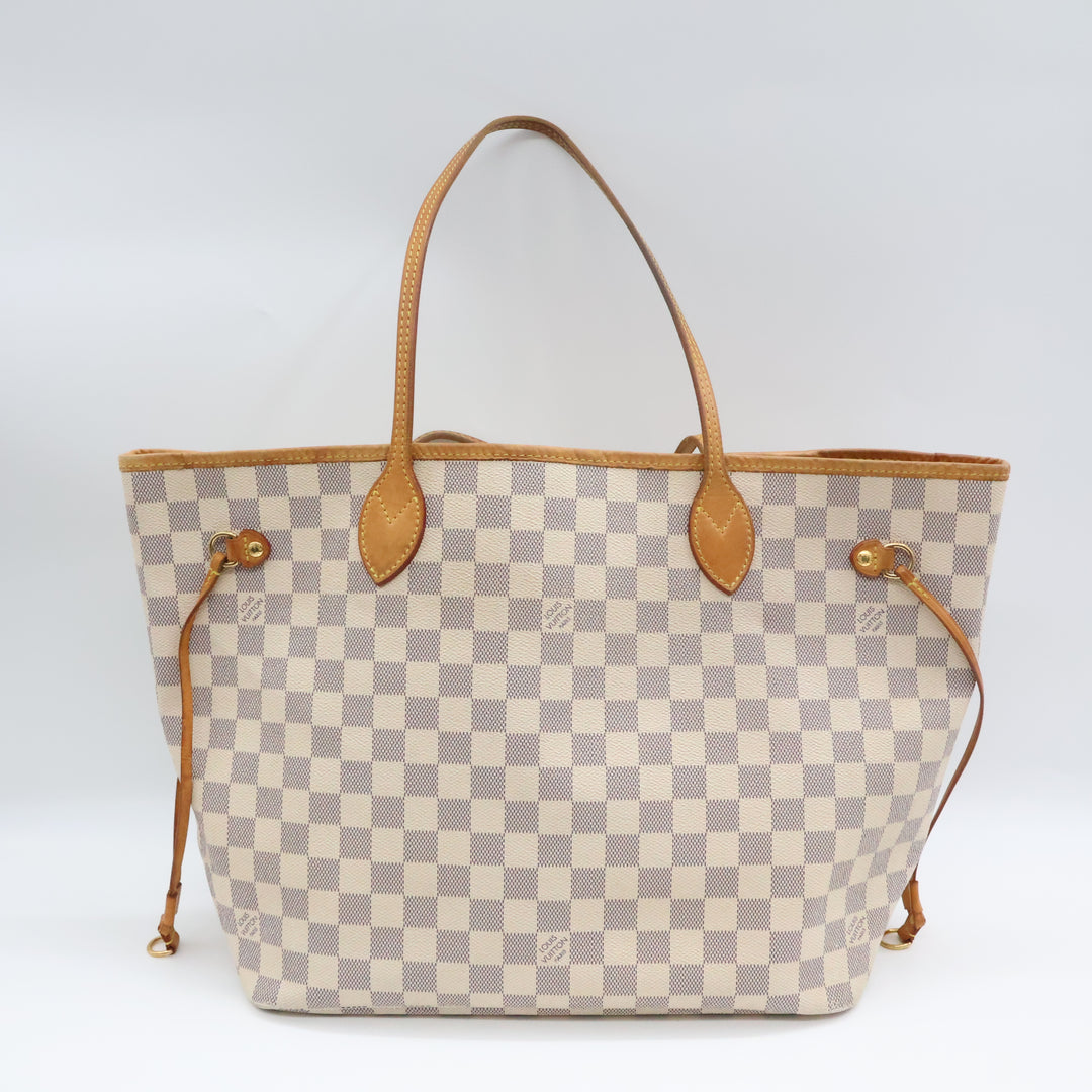 Louis Vuitton Damier Azur Neverfull MM Handbag