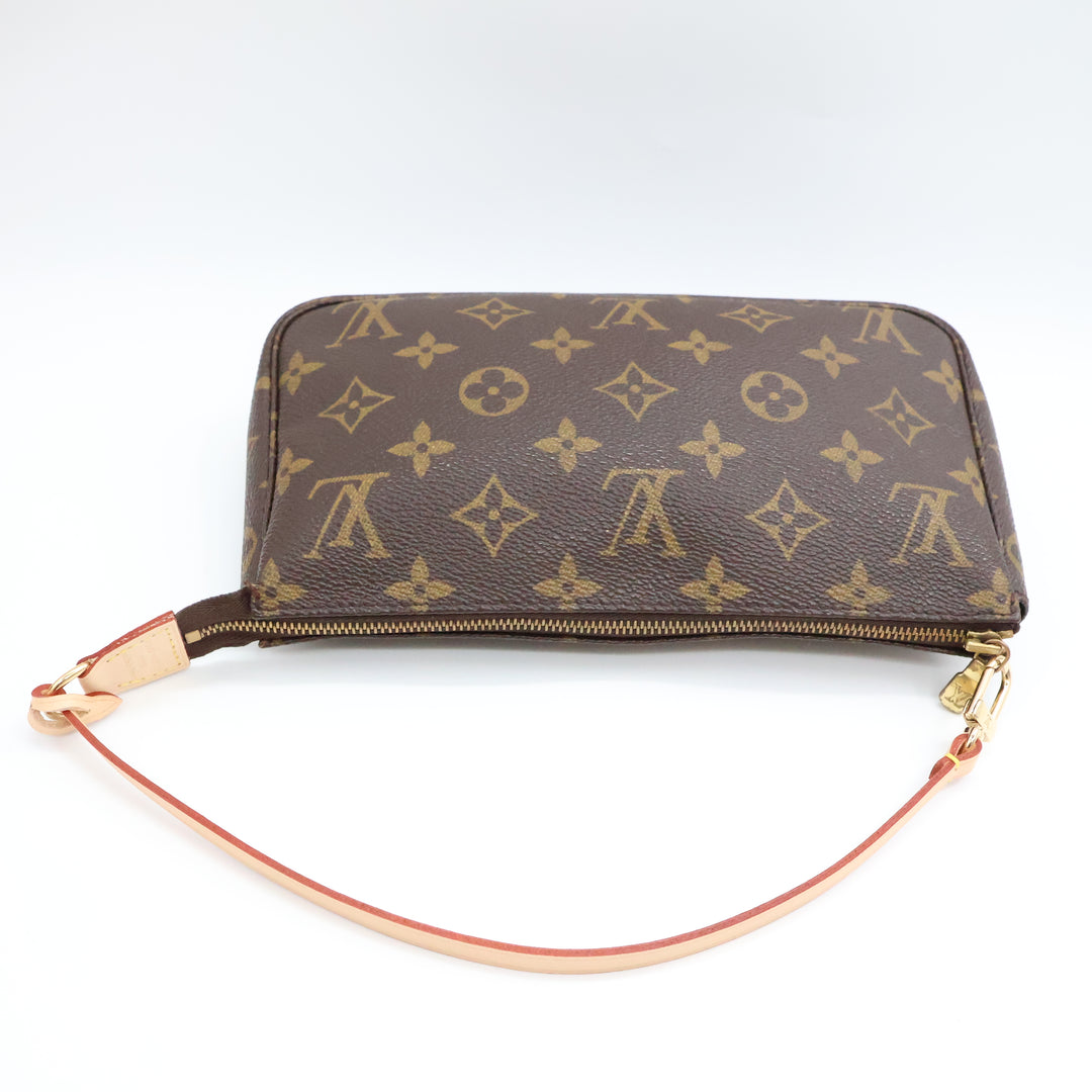 Louis Vuitton Pochette Accessories Brown Monogram Clutch Bag