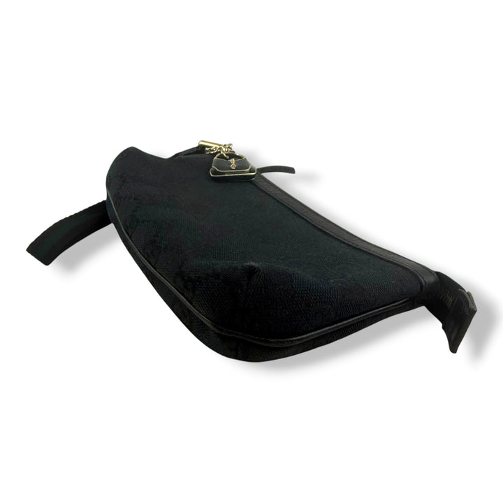 Gucci GG Black Wristlet Pouch