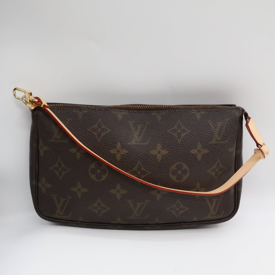 Louis Vuitton Pochette Accessories Brown Monogram Clutch Bag