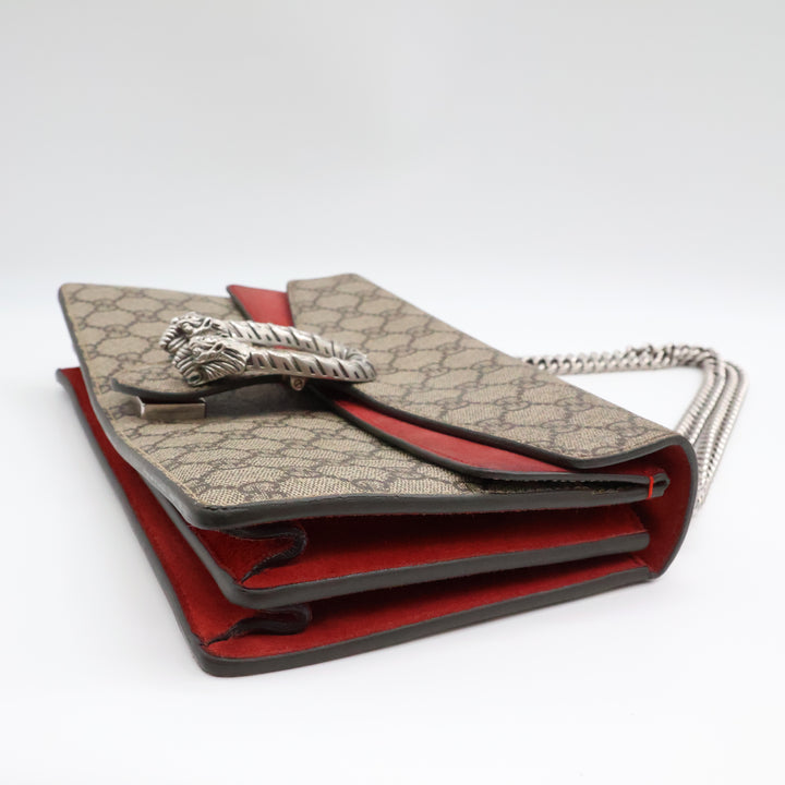 Gucci GG Dionysus Small Beige/Red Handbag