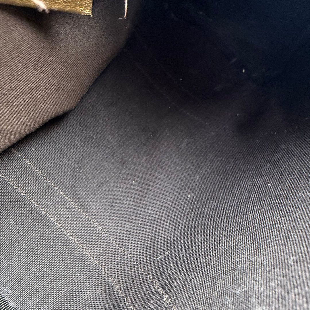 Gucci GG Gold/Beige Boston Canvas Bag
