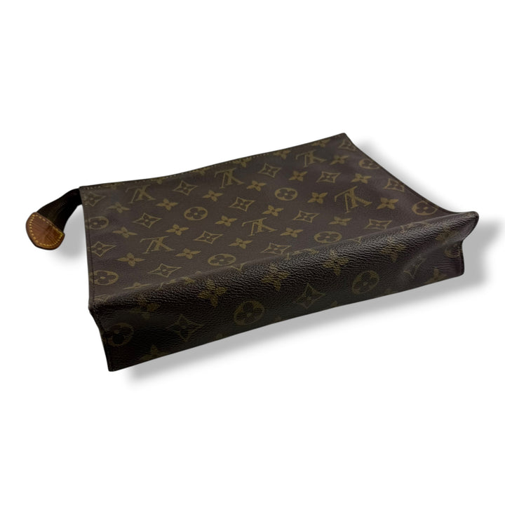 Louis Vuitton Vintage Brown Monogram Toiletry Pouch 26 Bag