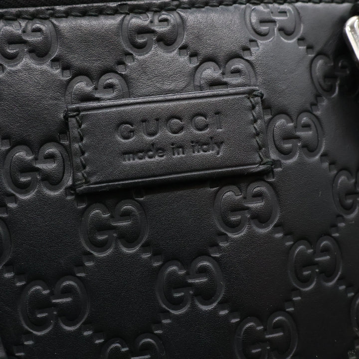 Gucci Guccissima Black Briefcase Business Bag