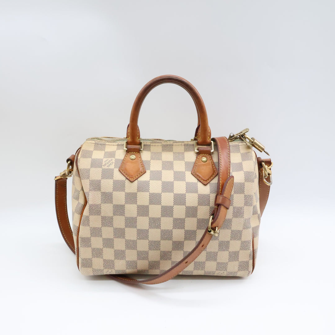 Louis Vuitton Damier Azur Speedy Bandouliere 25 Handbag