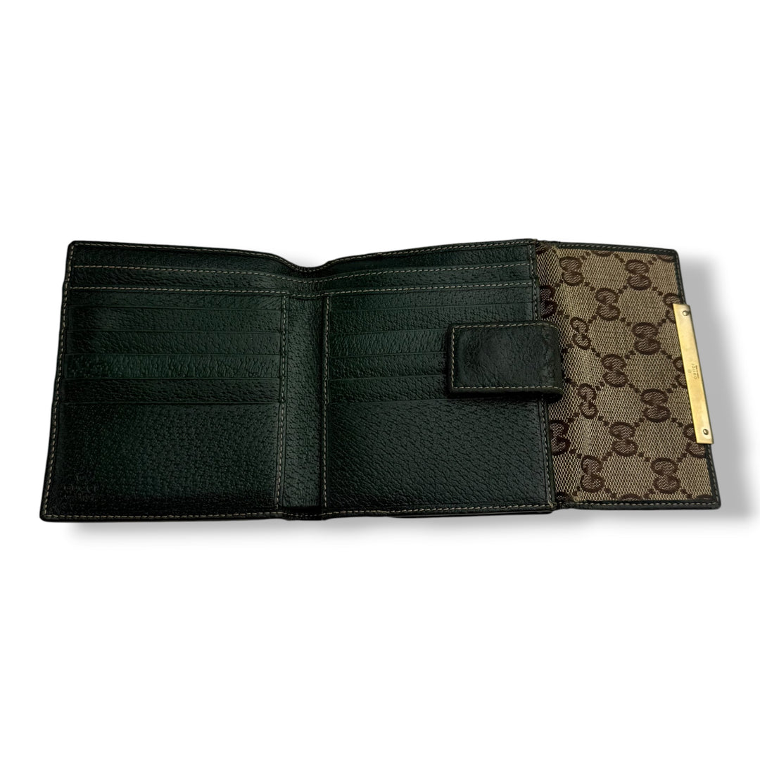 Gucci GG Beige Monogram Bifold Purse