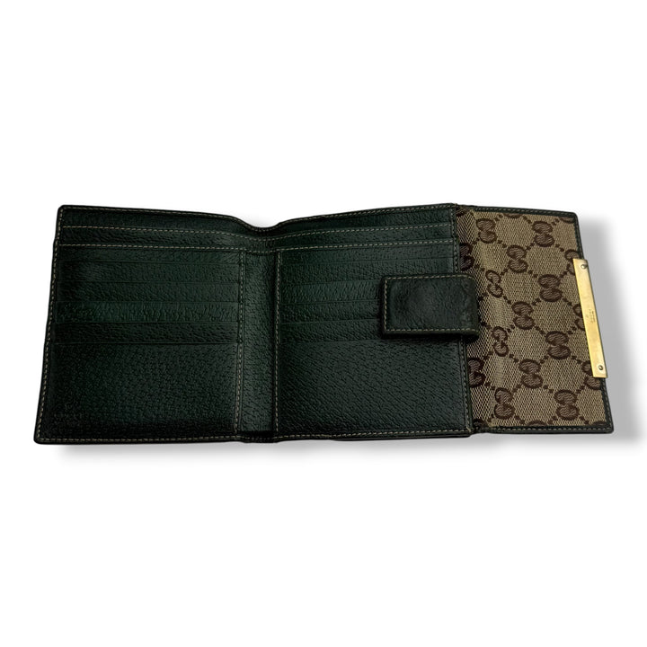 Gucci GG Beige Monogram Bifold Purse