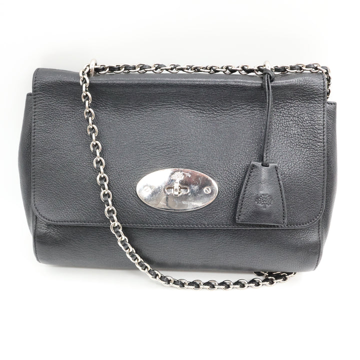 Mulberry Medium Lily Black Leather Handbag