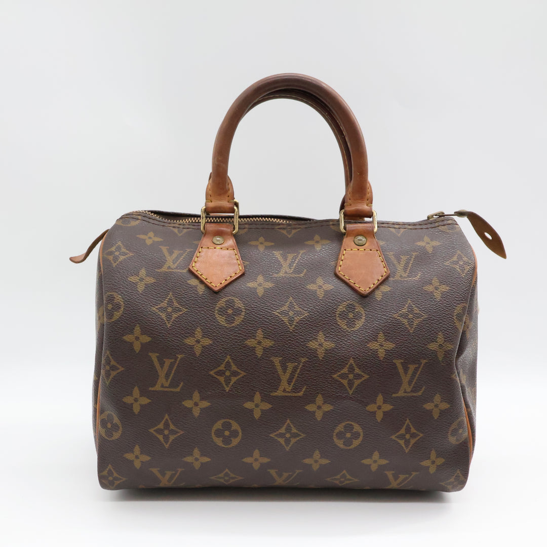 Louis Vuitton Vintage Brown Monogram Speedy 25 Handbag