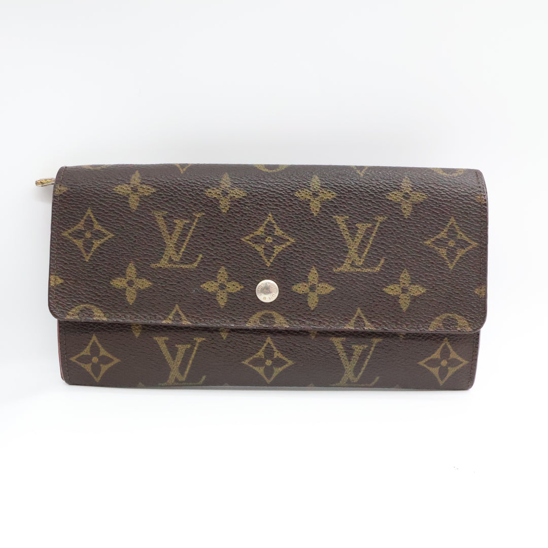 Louis Vuitton Vintage Sarah Brown Monogram Femme Wallet 8592
