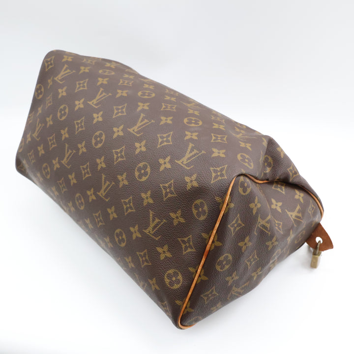 Louis Vuitton Vintage Speedy 35 Brown Monogram Handbag