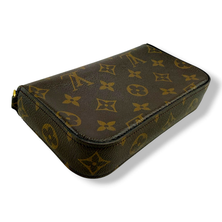 Louis Vuitton Felicie Brown Monogram Strap & Go Handbag