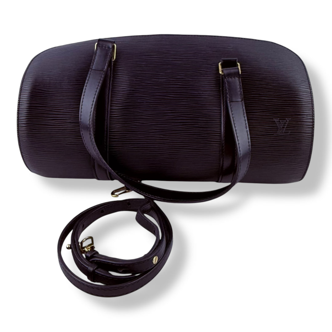 Louis Vuitton Souffloat 30 Black Epi Leather Handbag