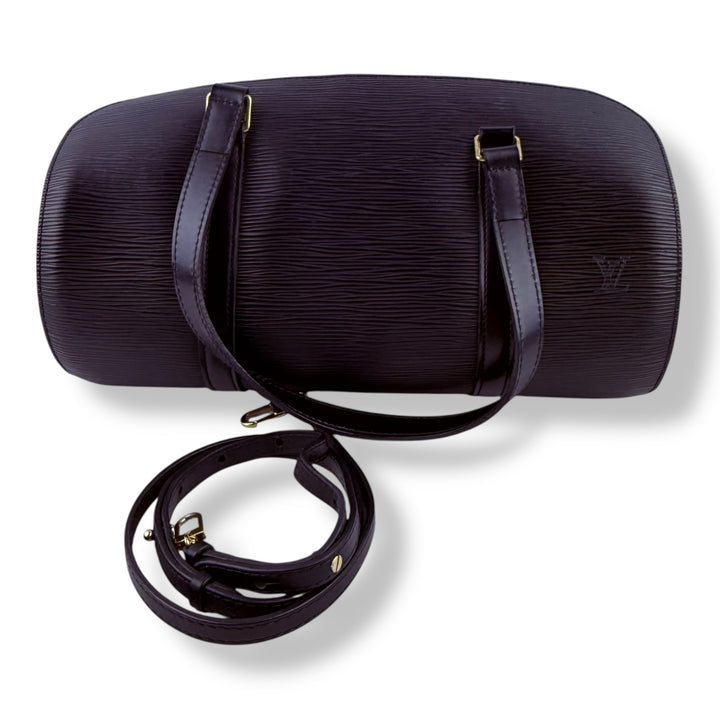 Louis Vuitton Souffloat 30 Black Epi Leather Handbag