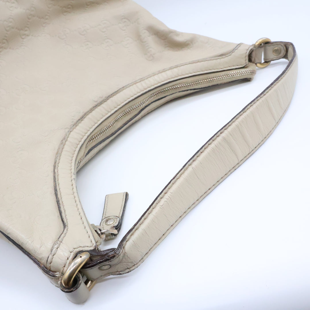 Gucci GG Guccissima Shoulder Beige Abbey D-Ring Tote Handbag