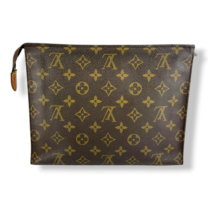 Louis Vuitton Vintage Brown Monogram Toiletry 26 Pouch