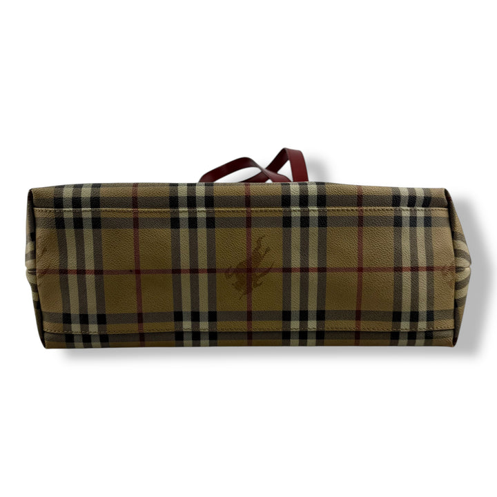 Burberry Nova Check Beige Shoulder Handbag