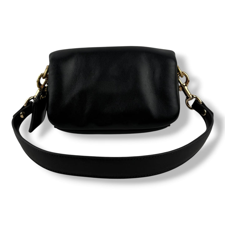 Coach Pillow Tabby 18 Black Leather Handbag