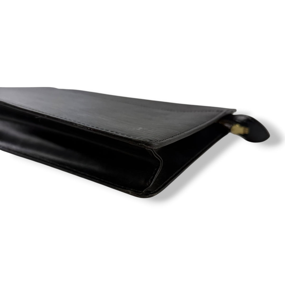 Louis Vuitton Black Epi Pochette Homme Clutch Bag