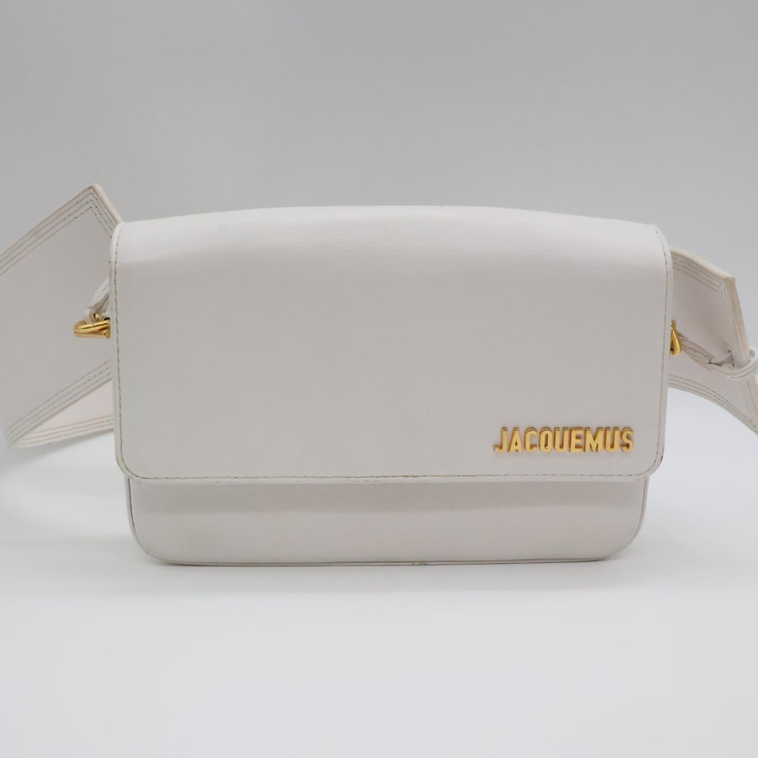 Jacquemus Le Carinu White Handbag
