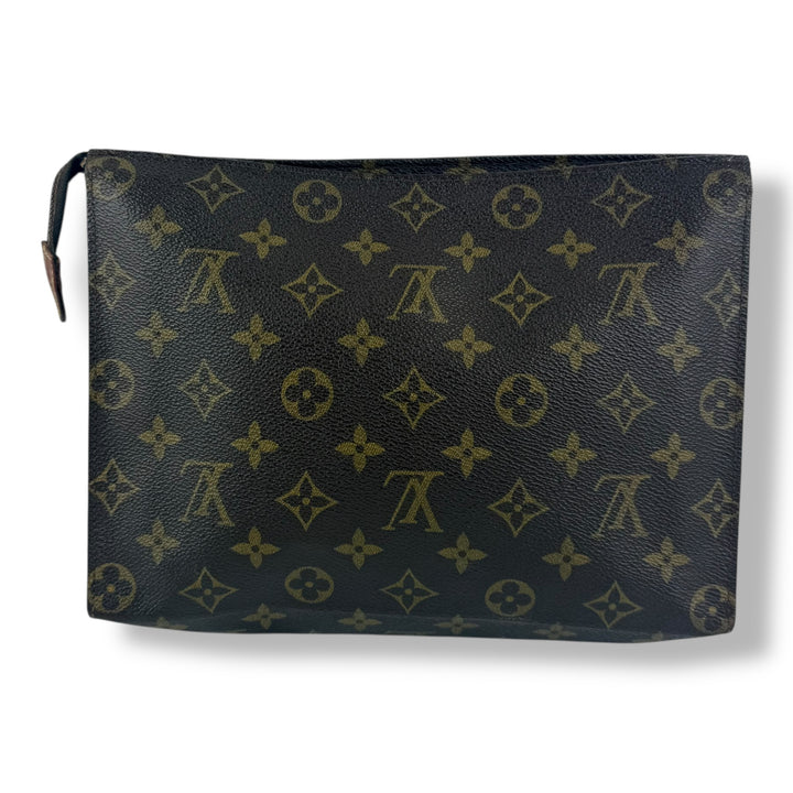 Louis Vuitton Vintage Brown Monogram Toiletry Pouch 26 Bag