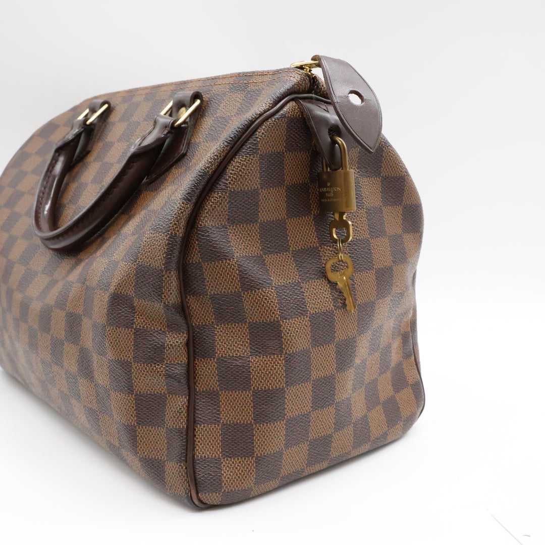 Louis Vuitton Speedy 30 Brown Damier Ebene Handbag