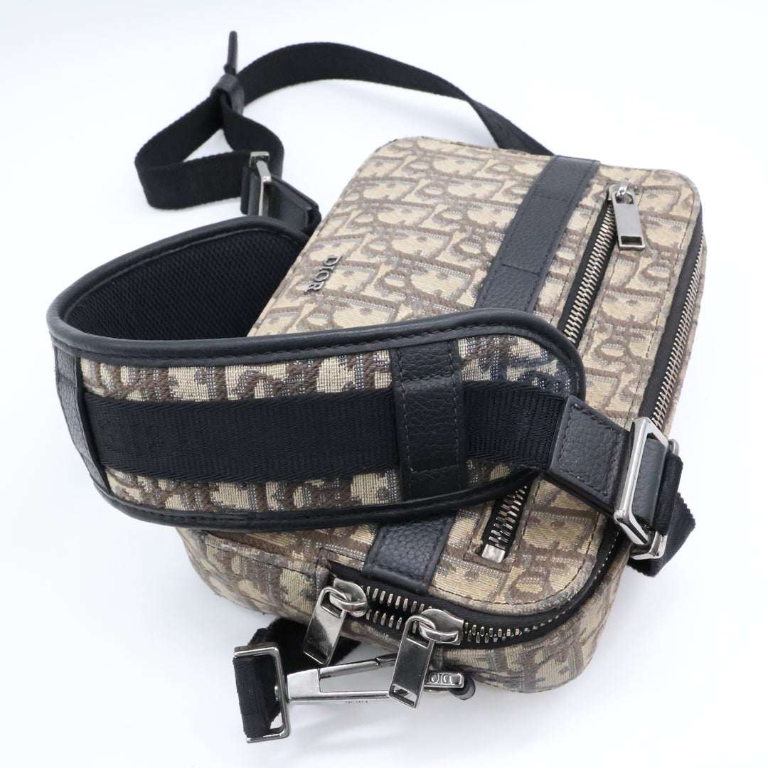 Dior Beige Safari Messenger Crossbody Bag