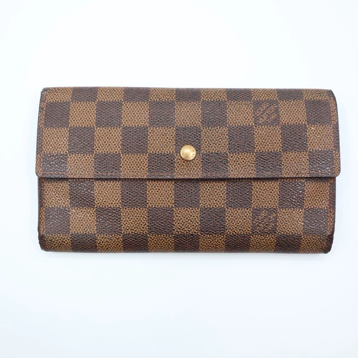 Louis Vuitton Trifold Brown Damier Femme Wallet