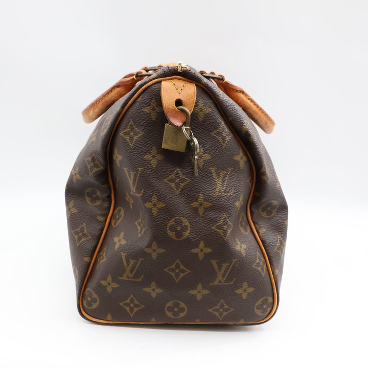 Louis Vuitton Vintage Speedy 35 Brown Monogram Handbag