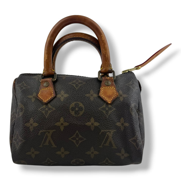 Louis Vuitton Nano Speedy 18 Brown Monogram Handbag