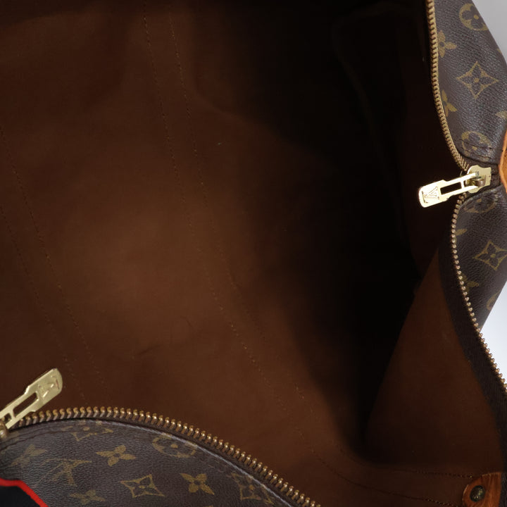 Louis Vuitton Bandouliere Vintage Brown Monogram 50 Keepall Duffle Bag