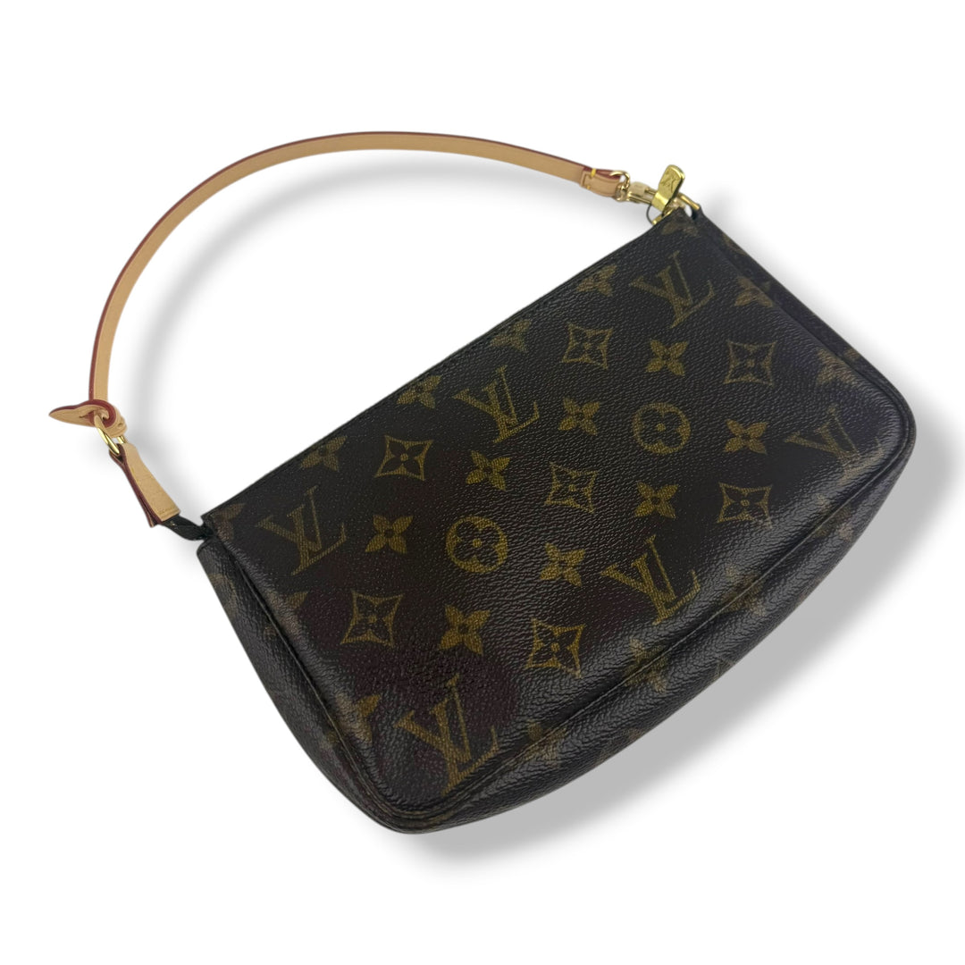 Louis Vuitton Pochette Accessories Brown Monogram Clutch Bag