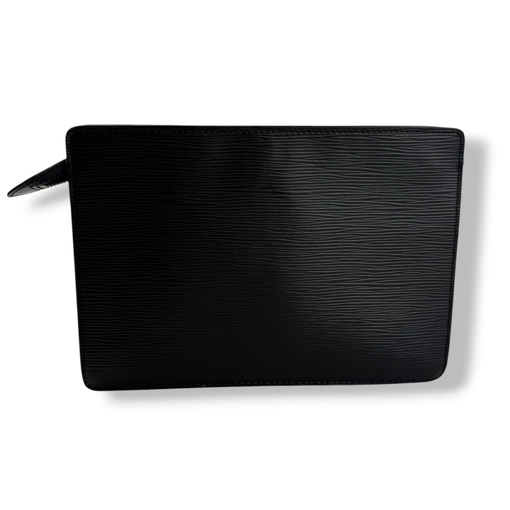 Louis Vuitton Black Epi Pochette Homme Clutch Bag