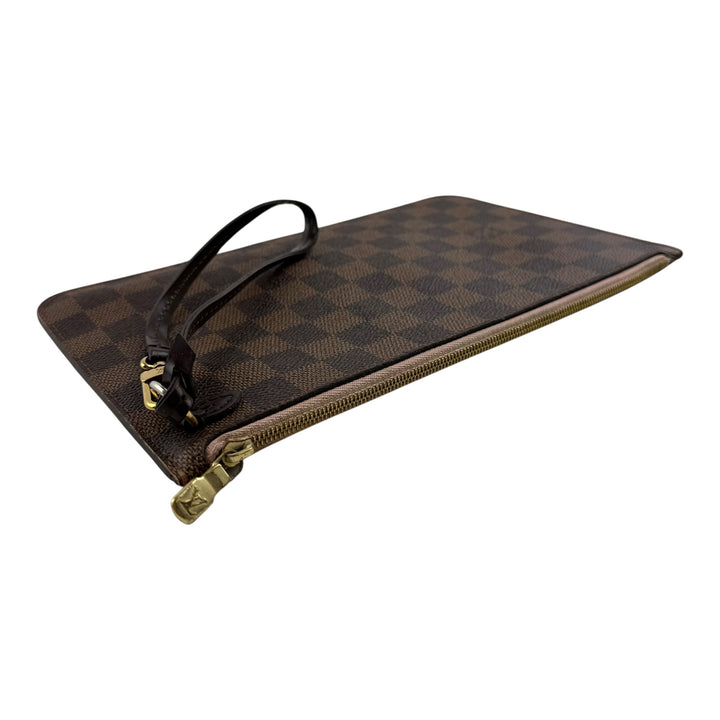 Louis Vuitton Damier Ebene Neverfull MM Clutch Pouch