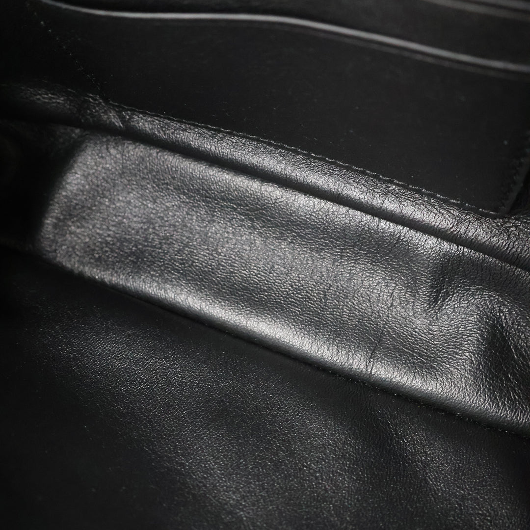 Balenciaga Black Leather Rodeo Sling Handbag