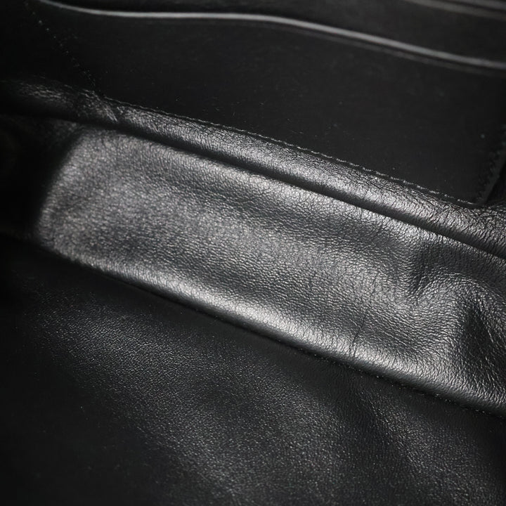 Balenciaga Black Leather Rodeo Sling Handbag