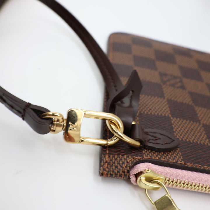 Louis Vuitton Damier Ebene Neverfull MM Clutch Pouch