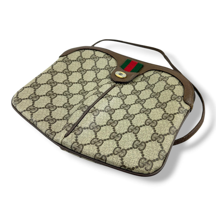 Gucci Vintage Beige Sherry Line Crossbody Handbag