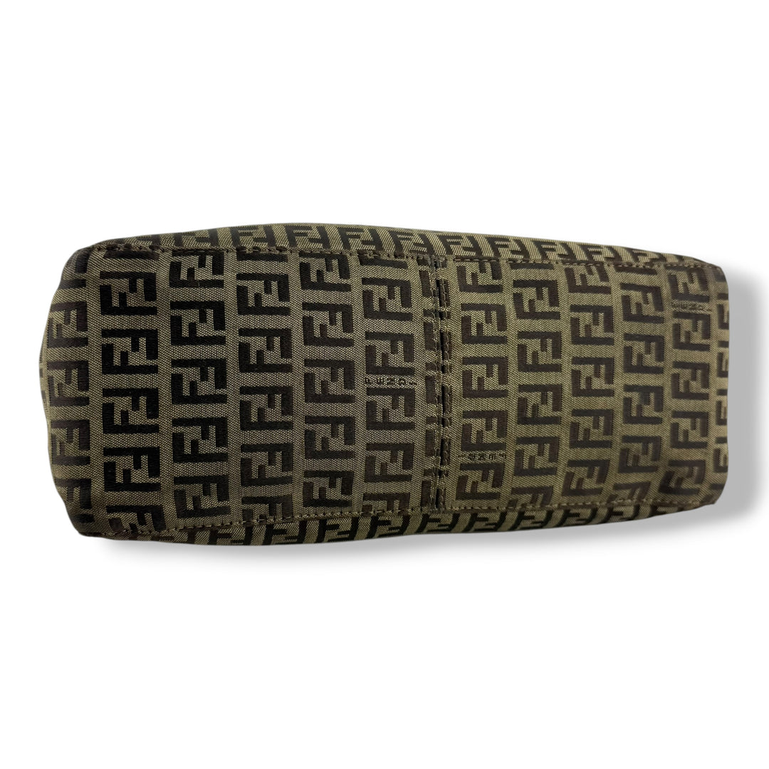 Fendi FF Zucca Mamma Baguette Brown Handbag