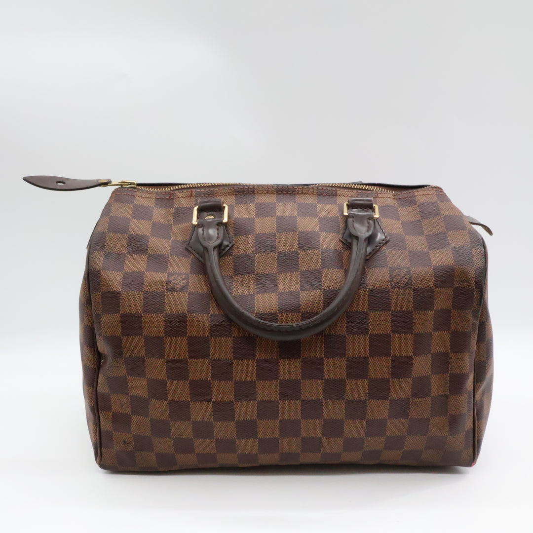 Louis Vuitton Speedy 30 Brown Damier Ebene Handbag