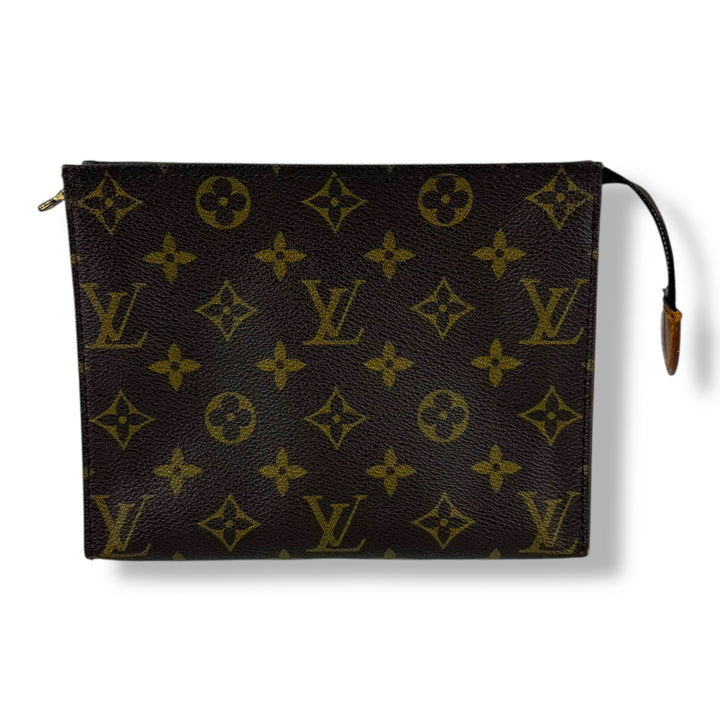 Louis Vuitton Vintage Brown Monogram Toiletry Pouch 19 Bag
