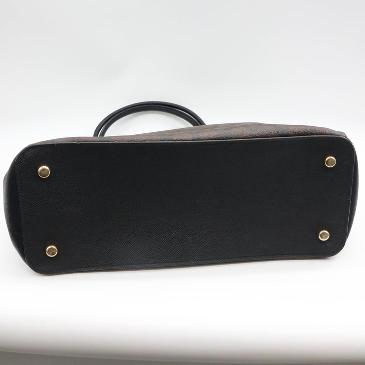 Coach Brown/Black Signature Tote Handbag