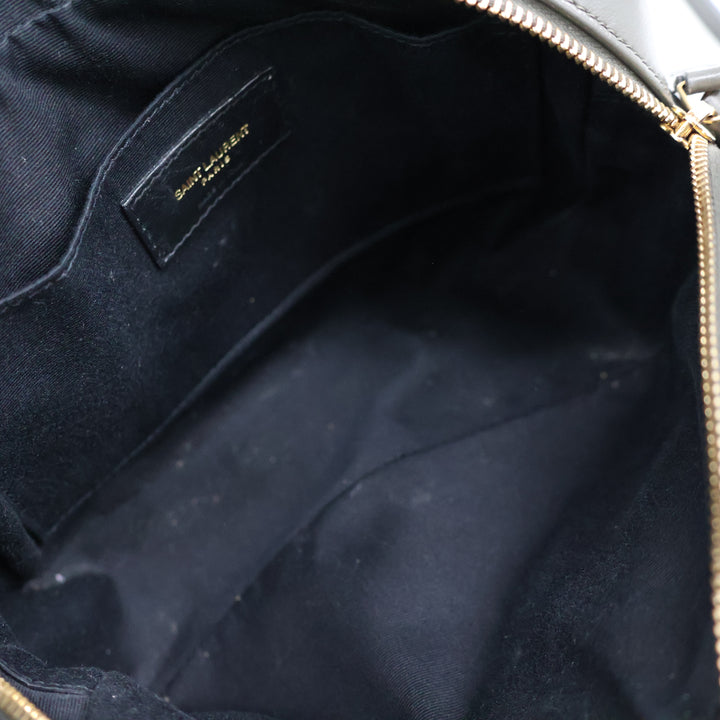 Saint Laurent Medium YSL Olive Lou Quilted Leather Crossbody Handbag