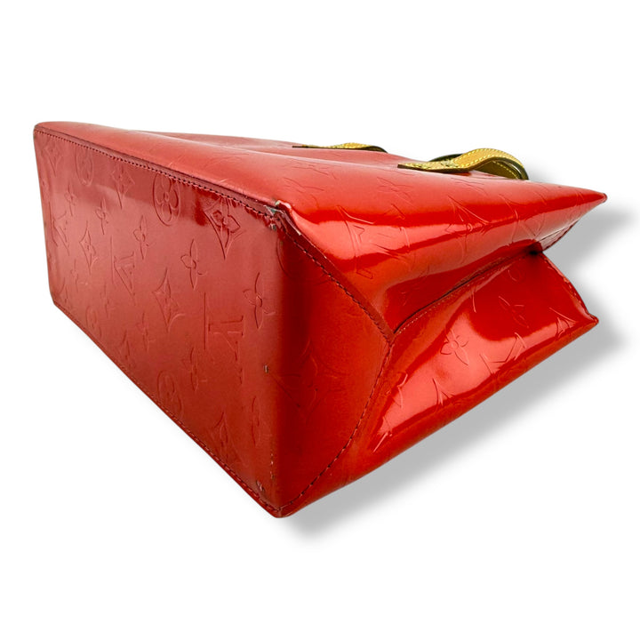 Louis Vuitton Red Vernis Reade Patent Leather Tote Bag