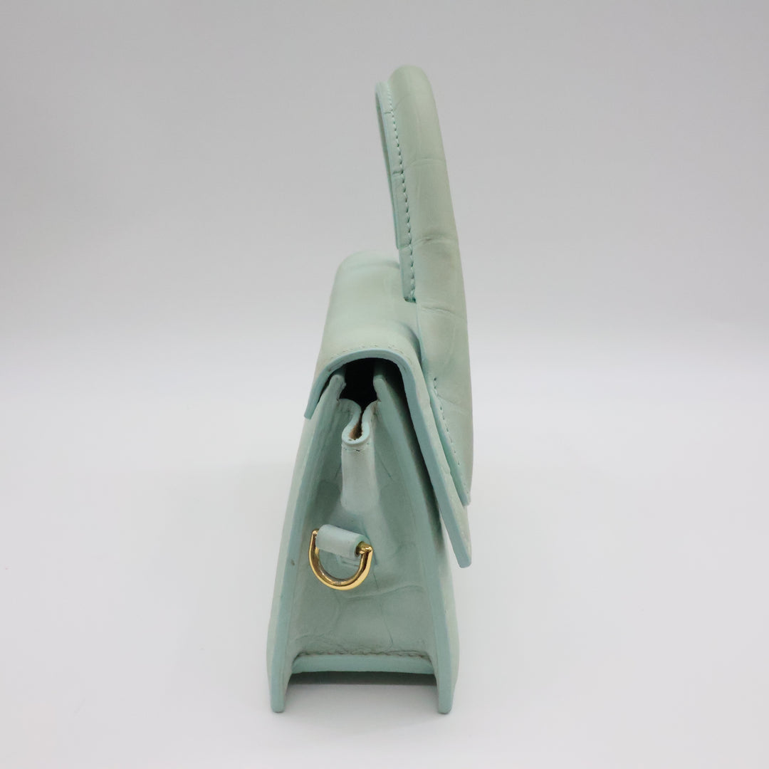 Jacquemus Le Chiquito Long Light Green Crossbody Handbag