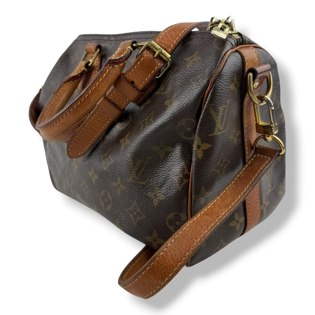 Louis Vuitton Brown Monogram Speedy Bandouliere 25 Handbag