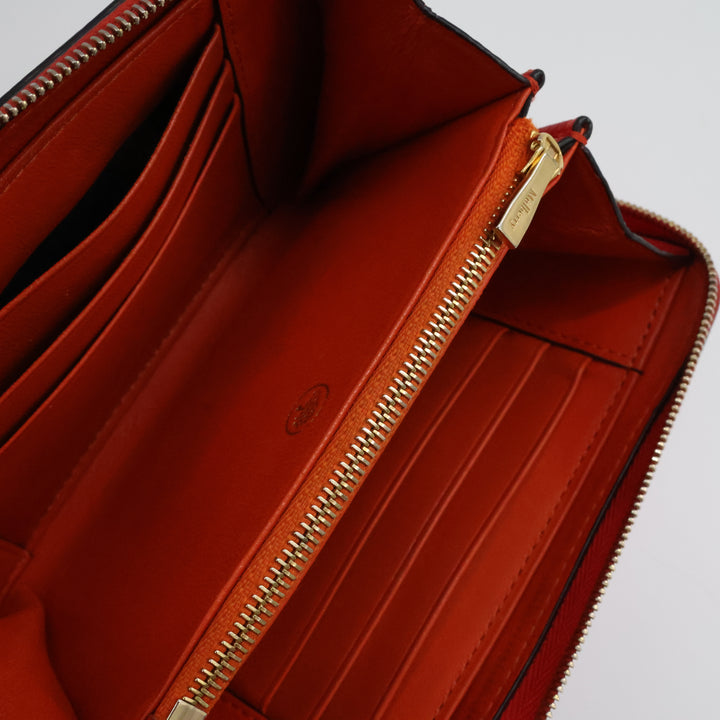 Mulberry Red Zip Around Purse