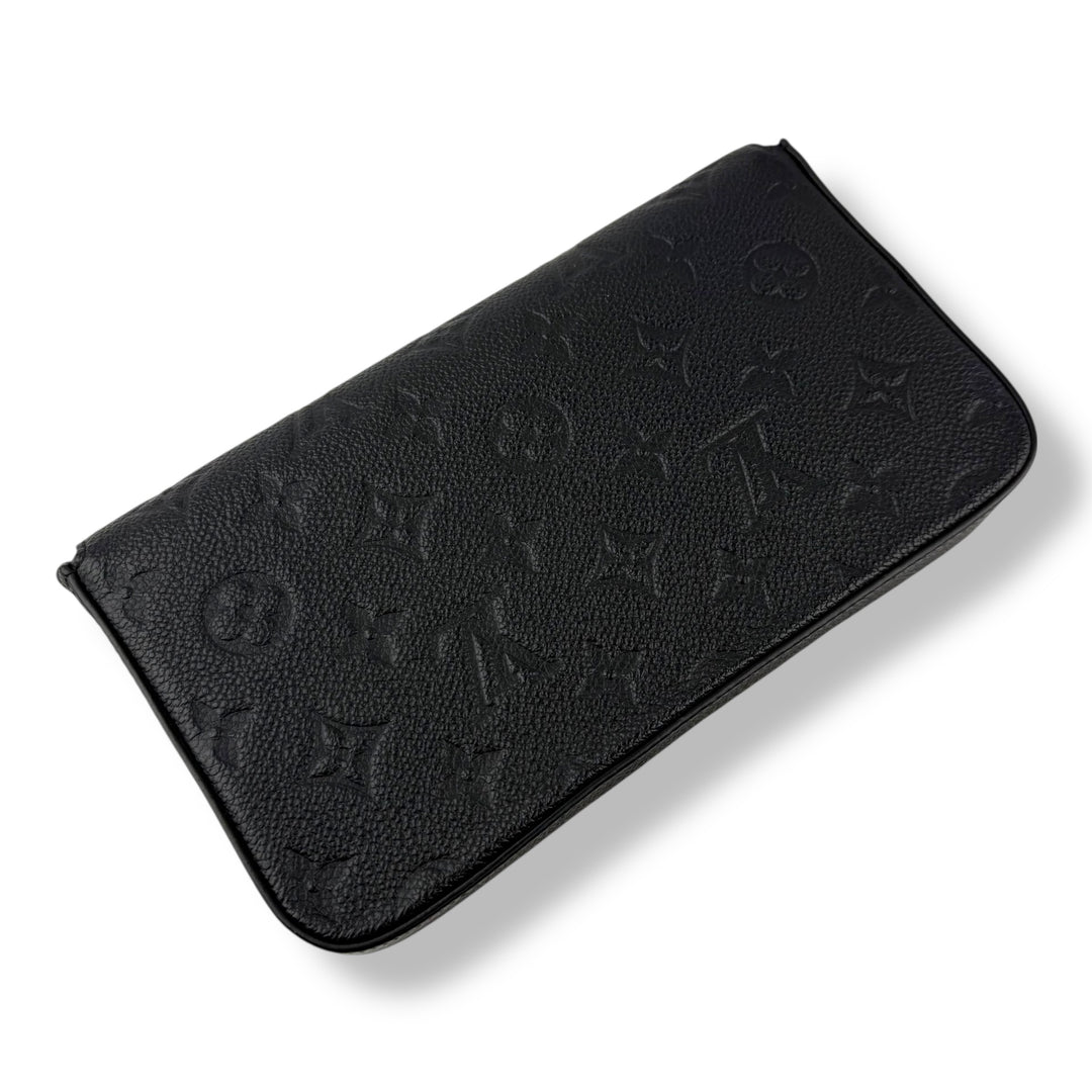Louis Vuitton Felicie Pochette Black Empreinte Leather Handbag