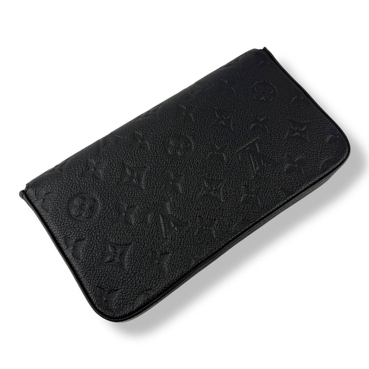 Louis Vuitton Felicie Pochette Black Empreinte Leather Handbag